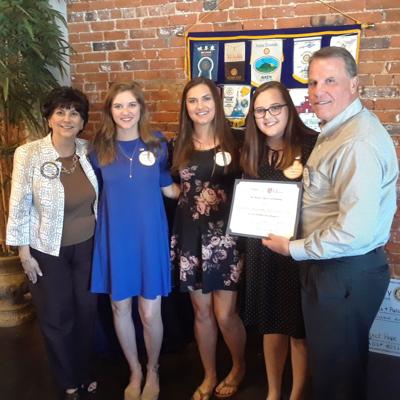 Rotary Club presents award to Lander University Rotaract Club