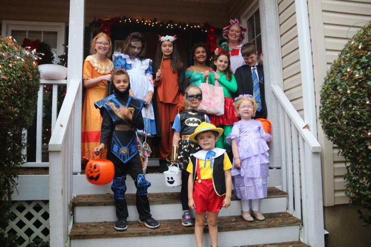 Christmas as a costume Greenwood family decks the halls for Halloween