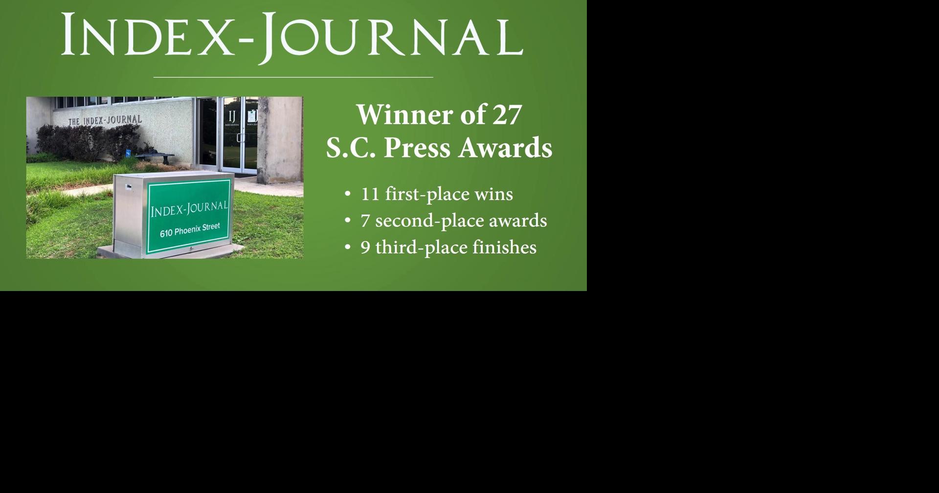 Greenwood's IndexJournal snags 27 SC press awards, including 11 first