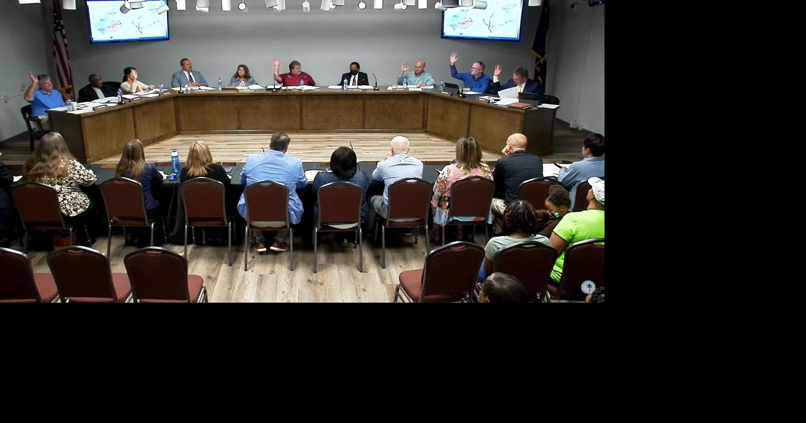 Abbeville County school board takes first vote on rezoning, addresses