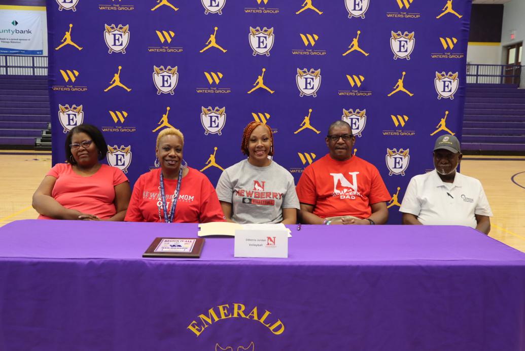 Emerald's D'Metria Jordan signs to play volleyball at Newberry Sports