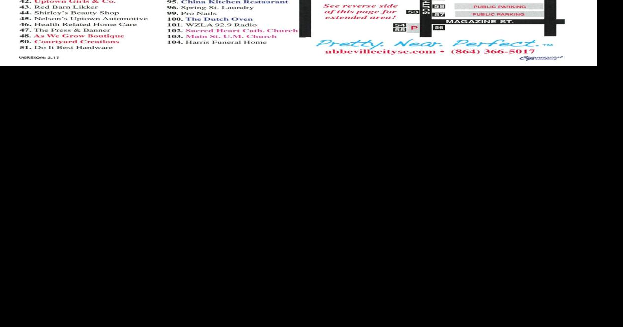 Abbeville City Council creates map, directory of historic business district Lakelands