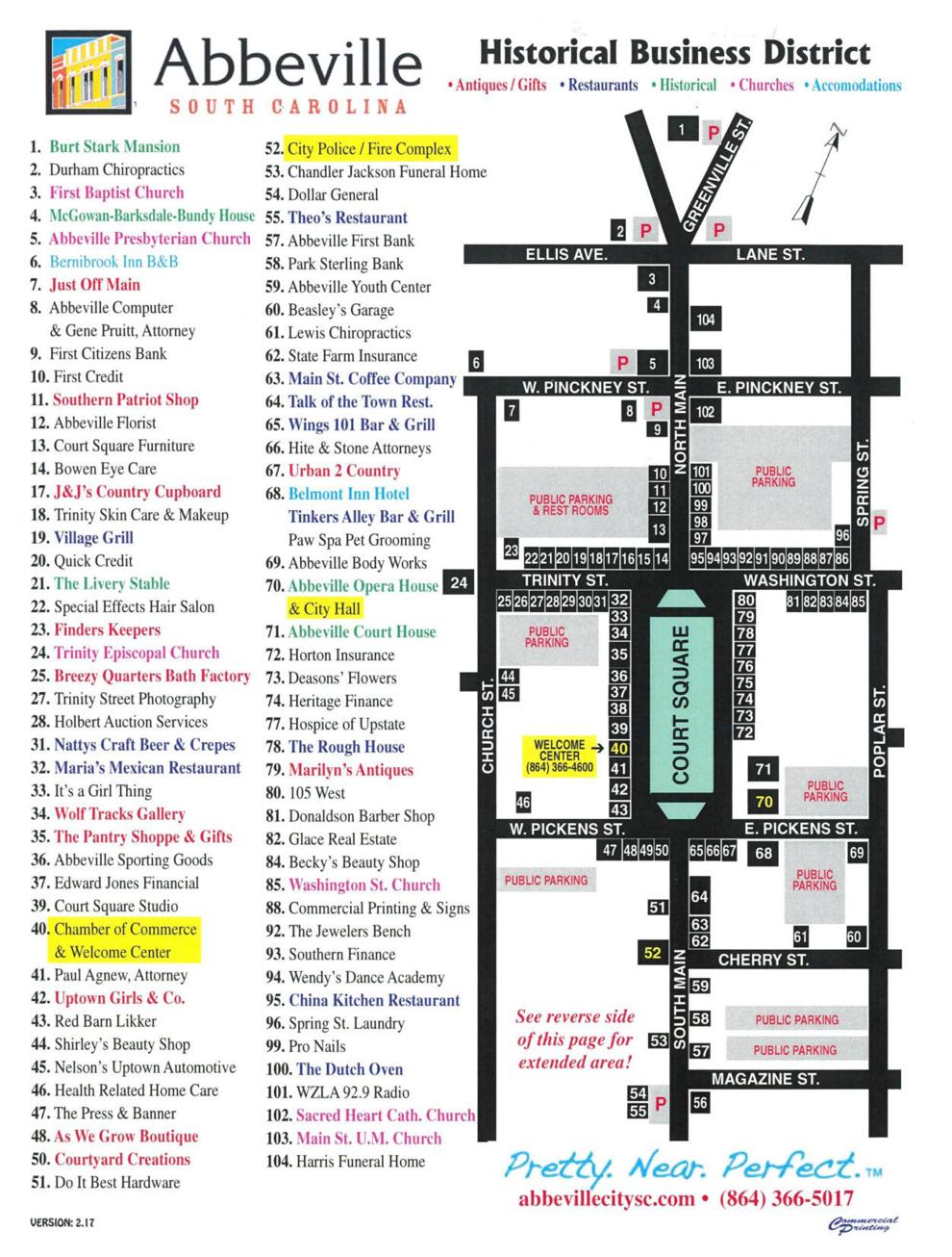 Abbeville City Council creates map, directory of historic business district Lakelands