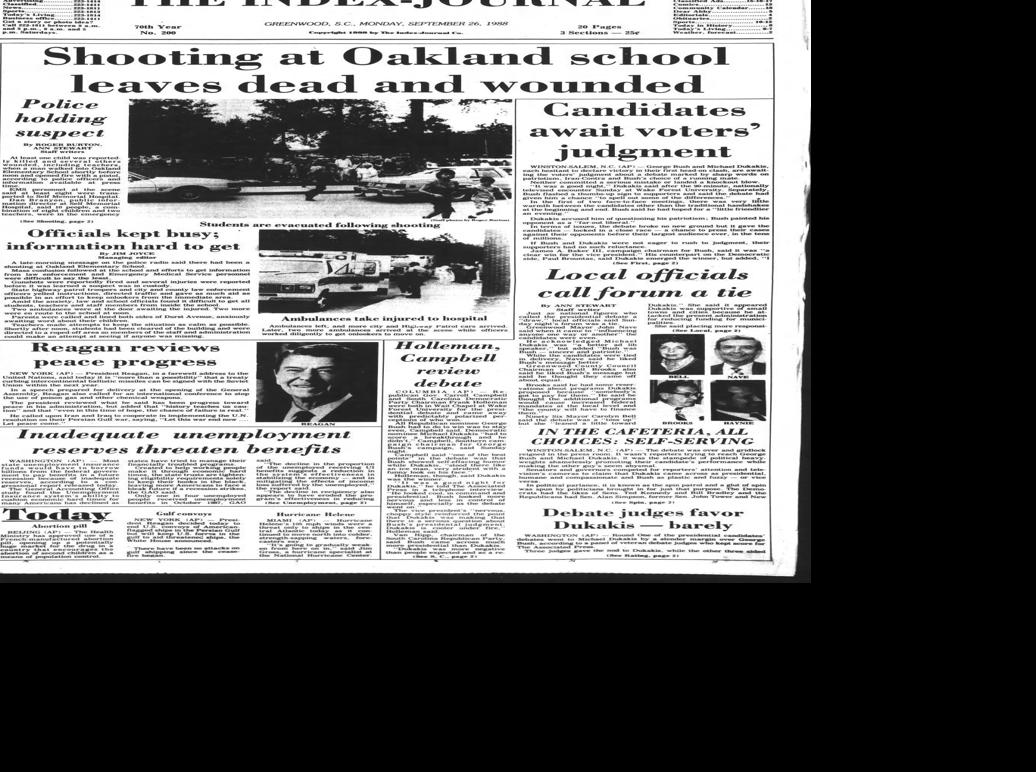 From the archives Oakland school shooting coverage News