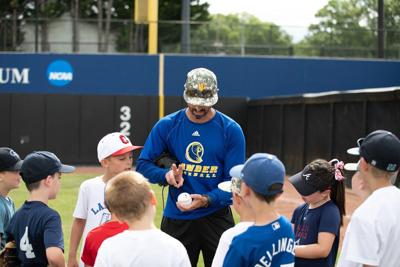 Lander hosts baseball camp