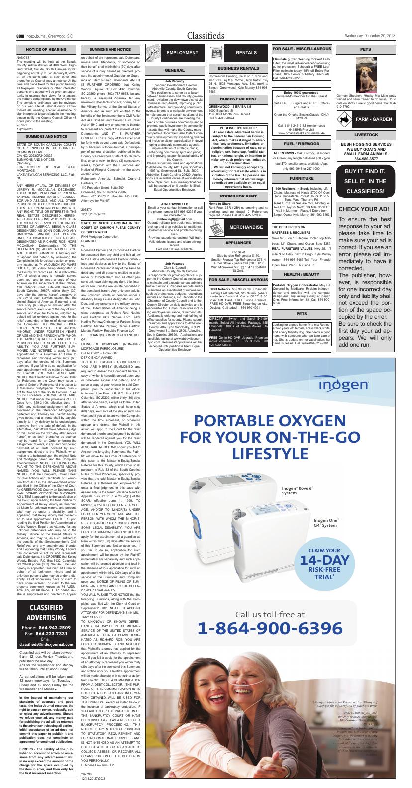 Page B8 | E-Edition | Indexjournal.com