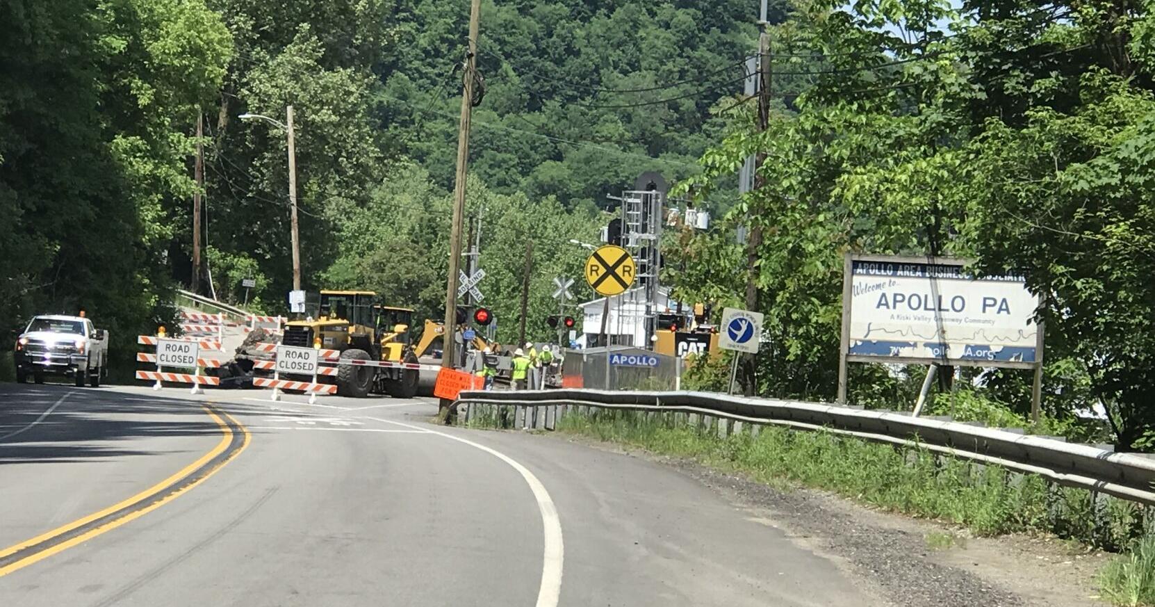 Railroad crossing now closed for repairs across bridge from Apollo - Vimarsana News