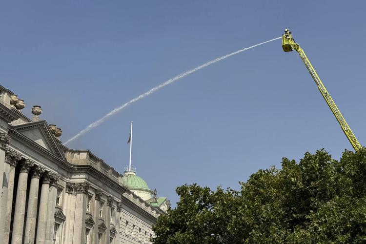 Fire breaks out at London's Somerset House, home to priceless works by