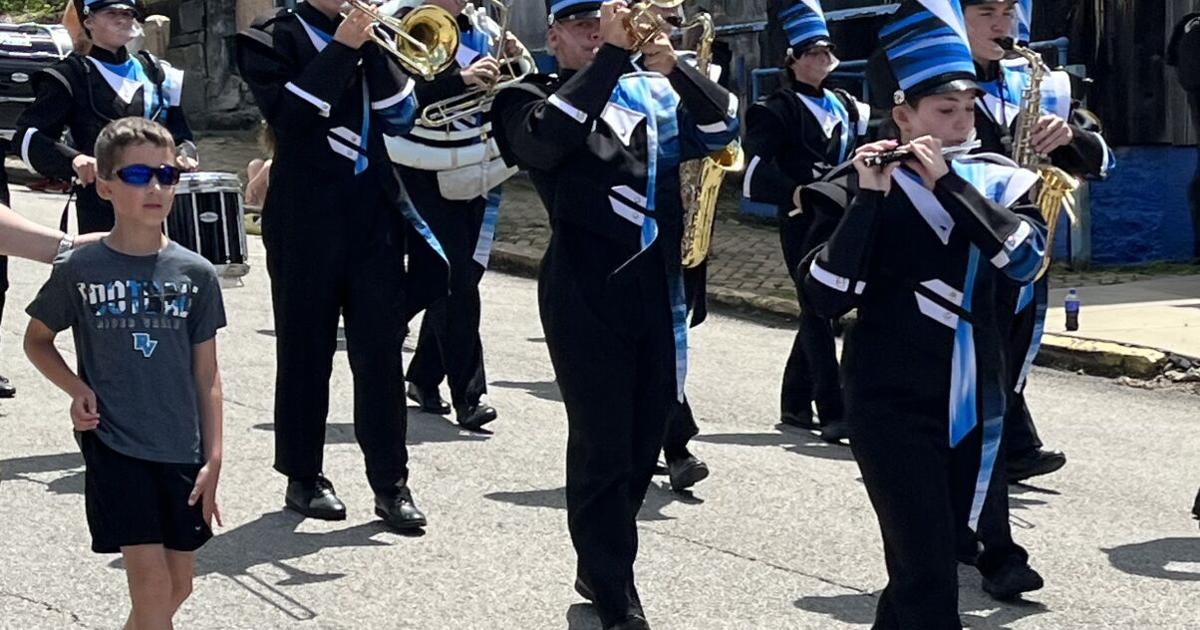 River Valley marching band entertains for Saltsburg Canal Days