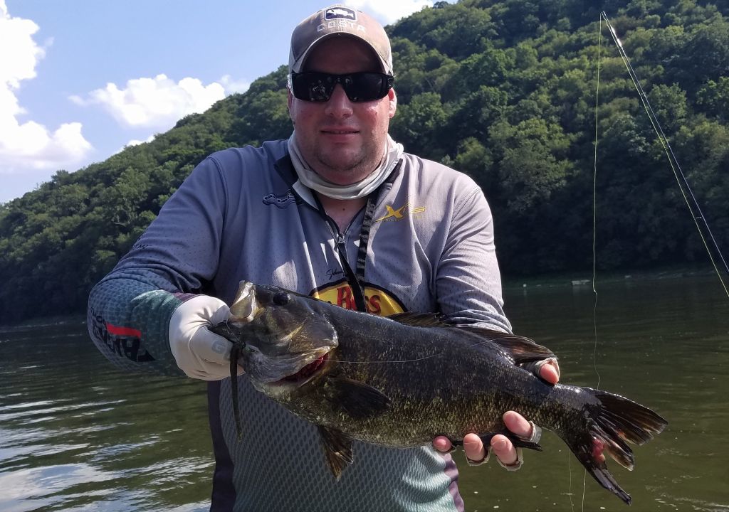 Chasing smallmouth bass on the Russian River