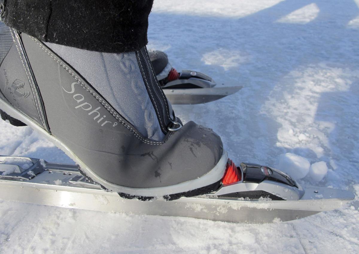 Nordic skating 4.5mile Vermont lake trail is an exception Leisure