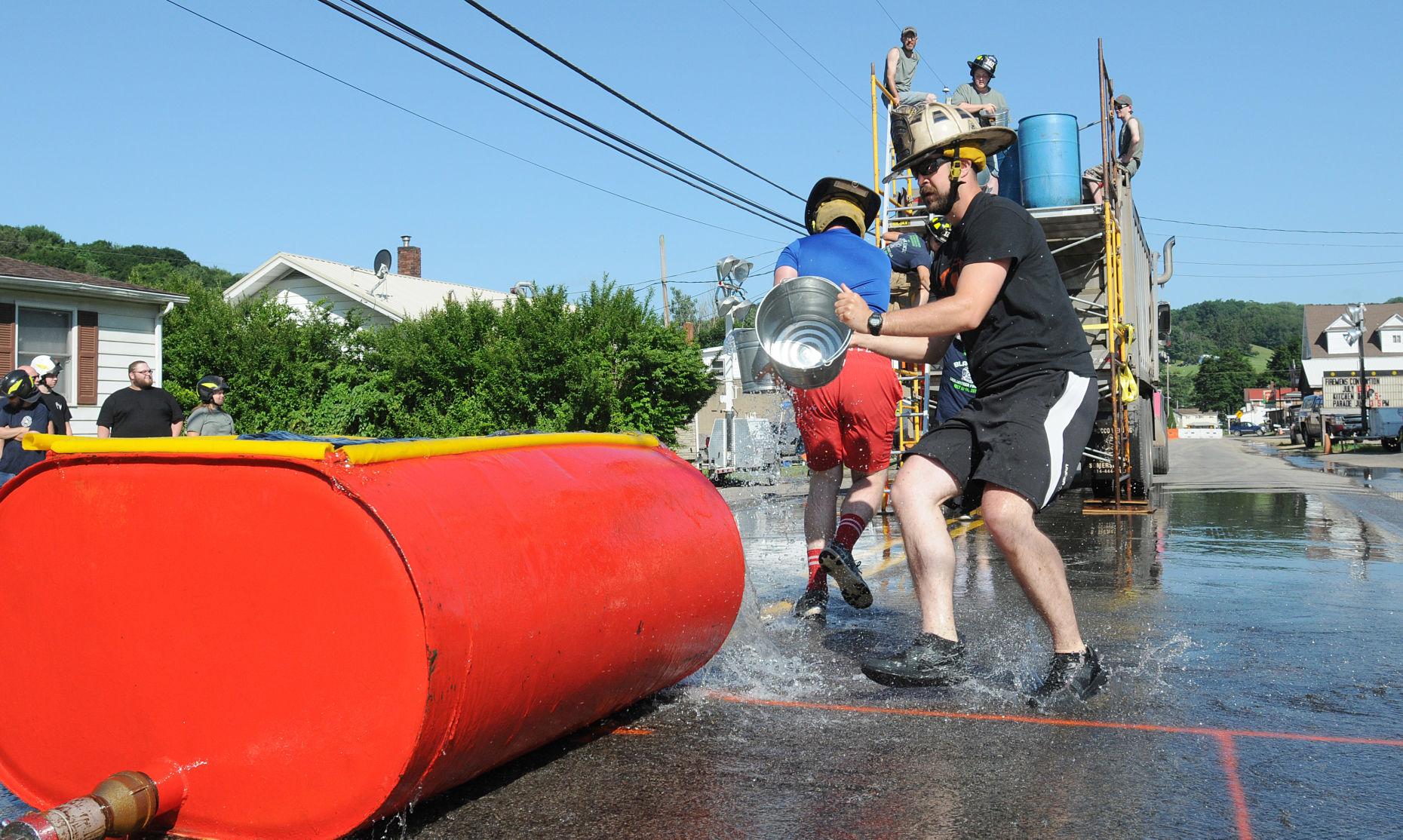 Gazette Photos Bucket brigade headlines firefighters competition News