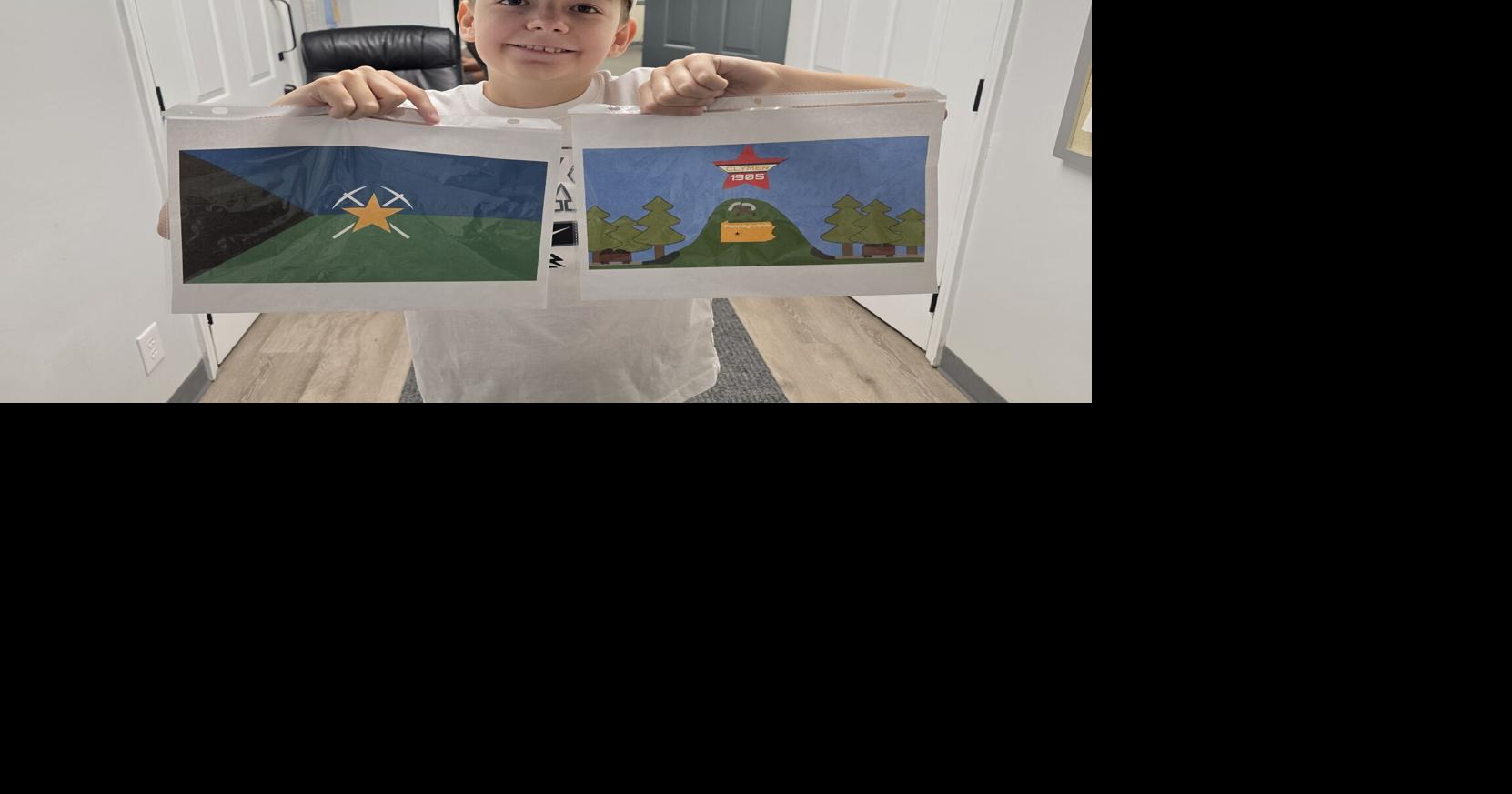 Ryker Shirley submits official Clymer flag designs