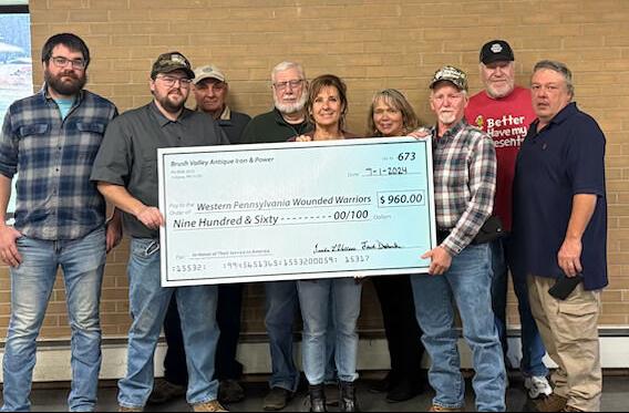 brush valley antique iron and power club pa wounded warriors donation