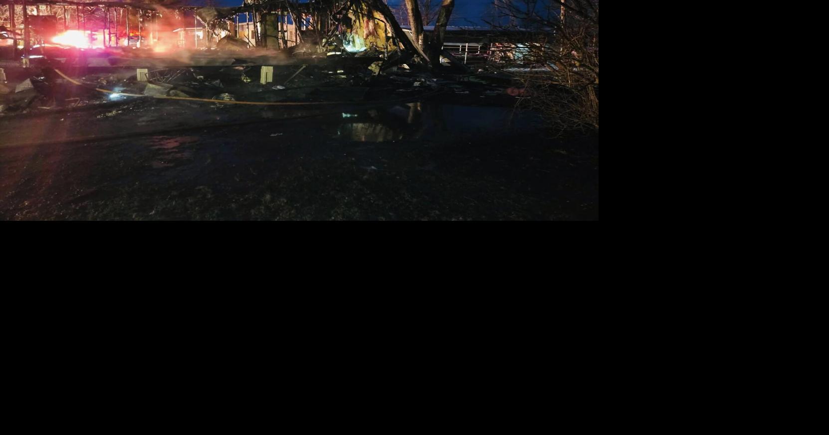 Amid bitter cold, home destroyed in fire along state Route 156 in South Bend Township