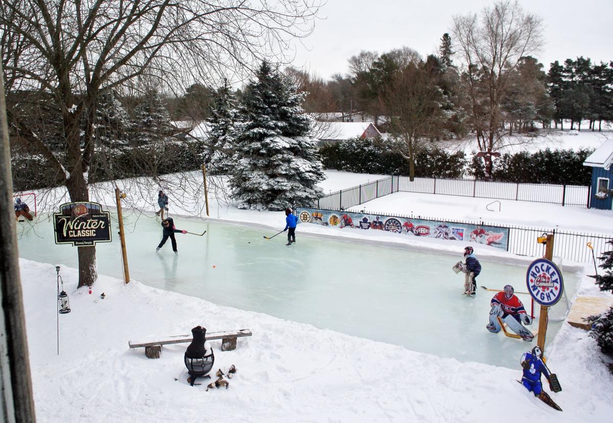 THATS COOL Backyard Rinks Range From Simple To Elaborate THATS COOL Backyard Rinks Range From Simple To Elaborate