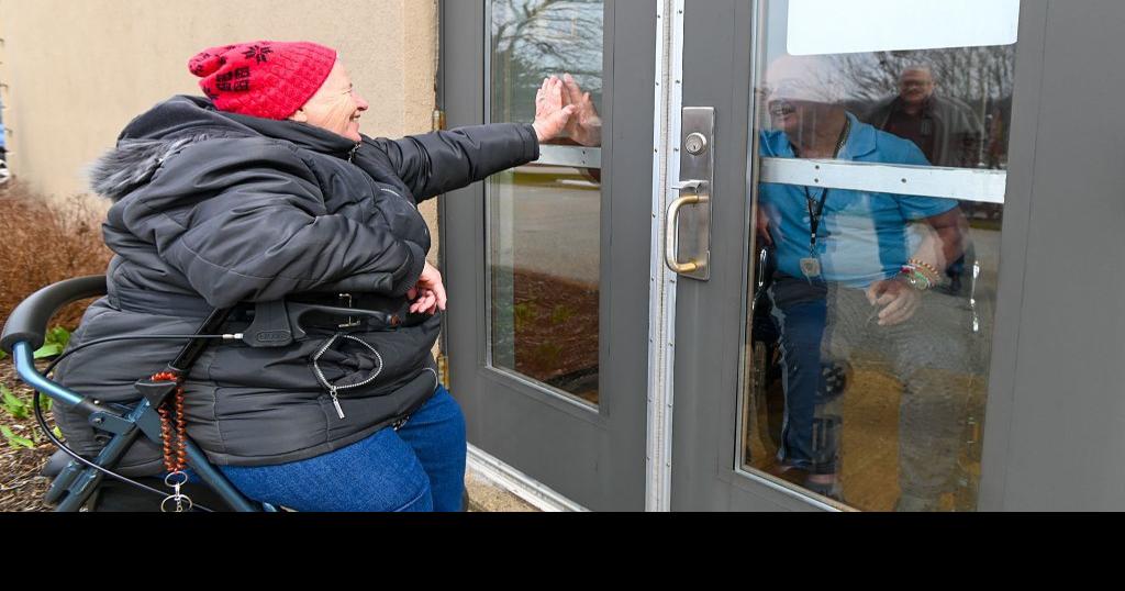 As care homes restrict visitors, couple finds way to be together News