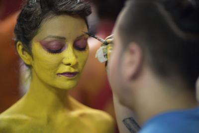 Dozens of nude models brave cold, rain for Polar Bear Paint | News