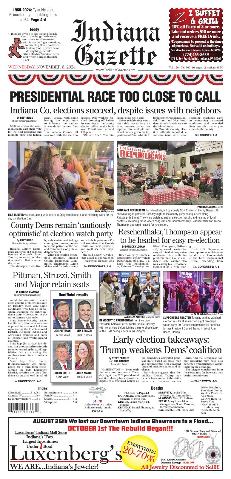 Page A1 Indiana Gazette