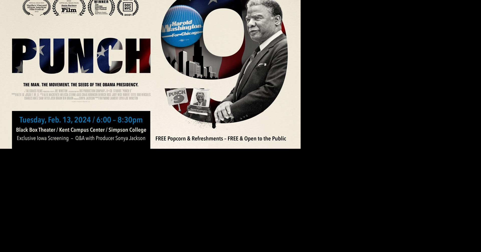 Punch 9 for Harold Washington screening at Simpson Calendar