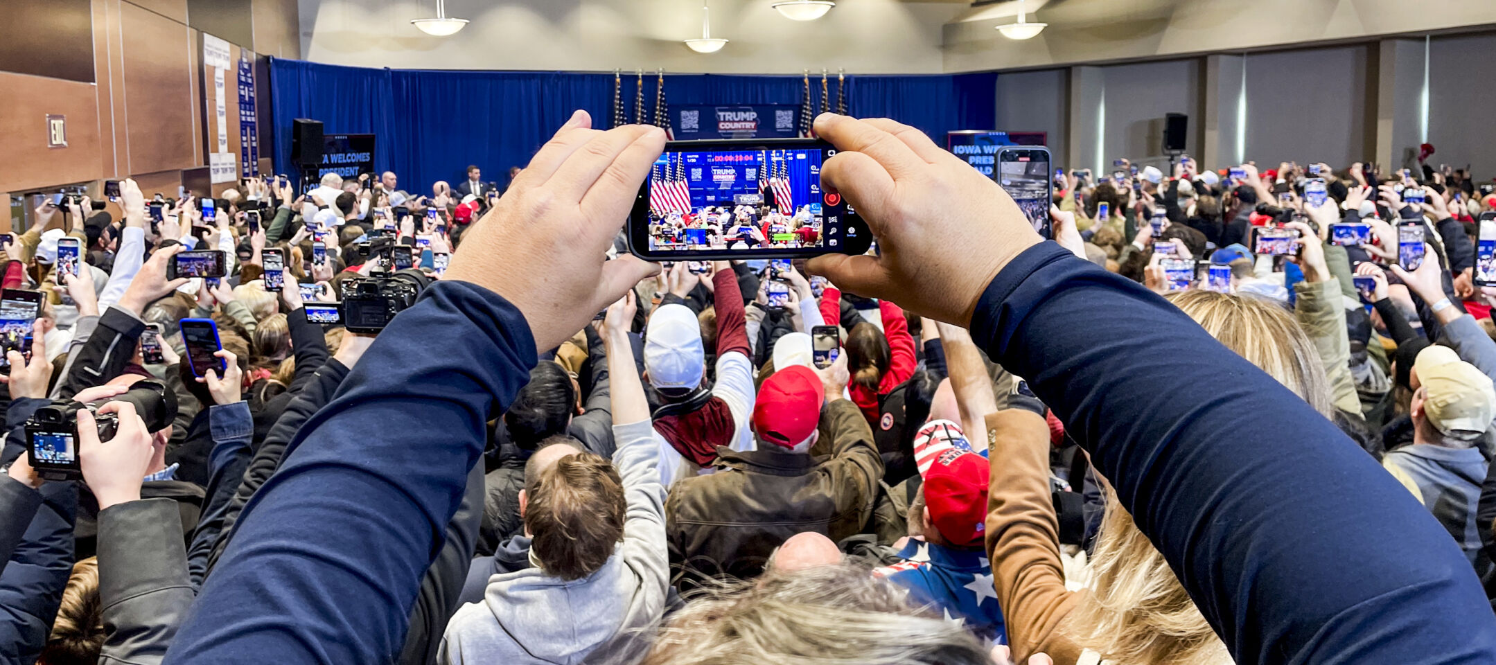 Crowds Brave The Cold To Hear Trump In Indianola | Elections ...