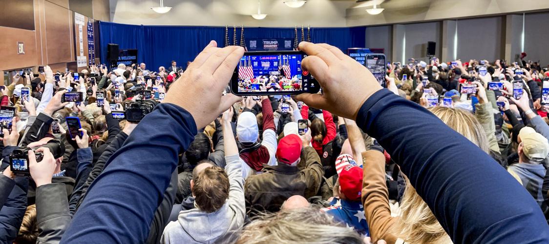 Crowds brave the cold to hear Trump in Indianola Elections