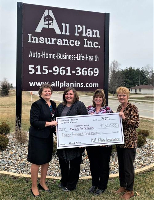 All Plan Insurance supports Indianola Area Dollars for Scholars