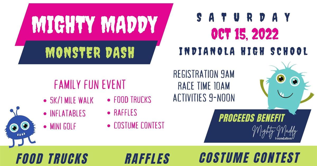 Run, walk or enjoy free family fun at the Mighty Maddy Monster Dash ...
