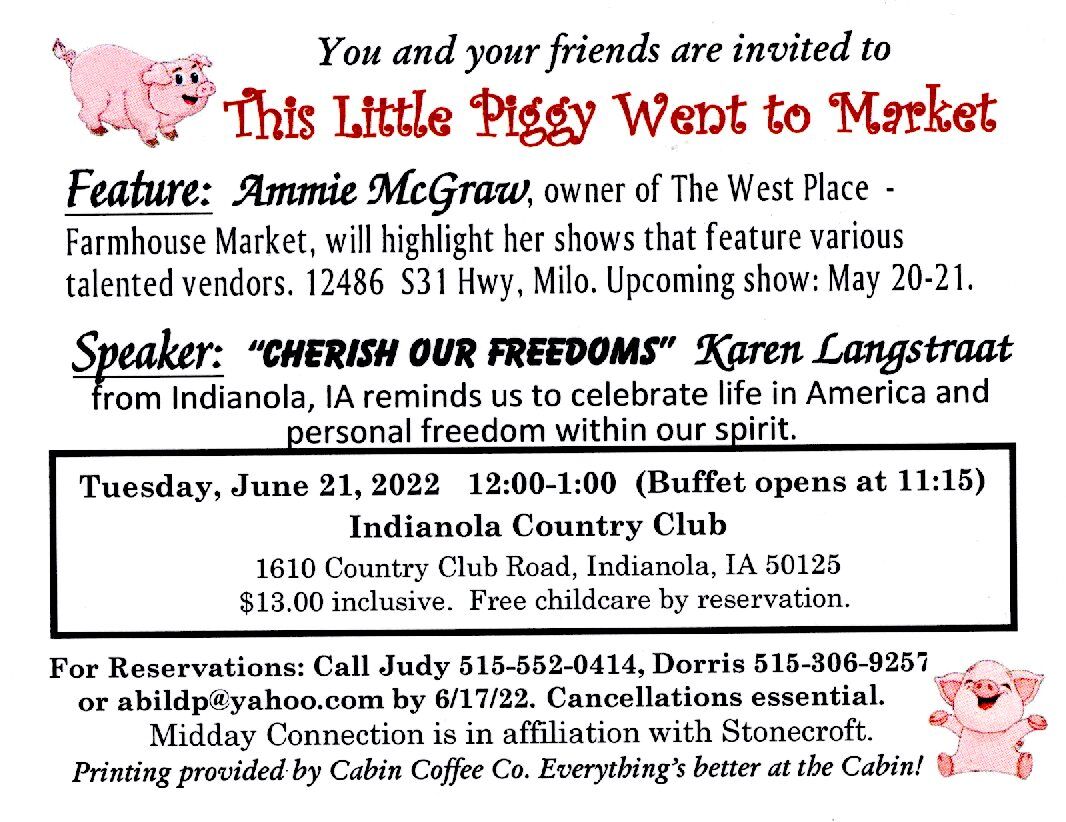 Indianola Midday Connection | Calendar | indianola-ia.com