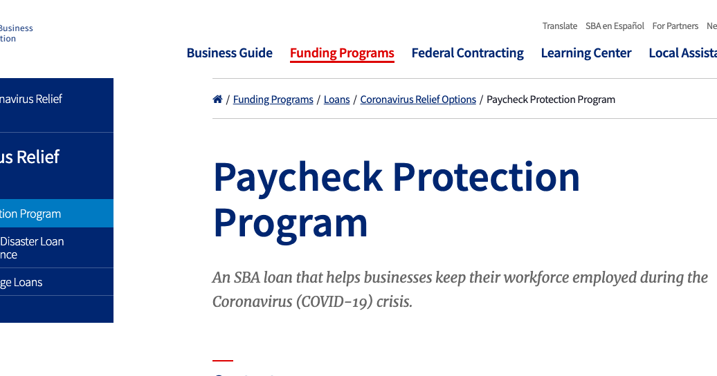 Federal Ppp Program