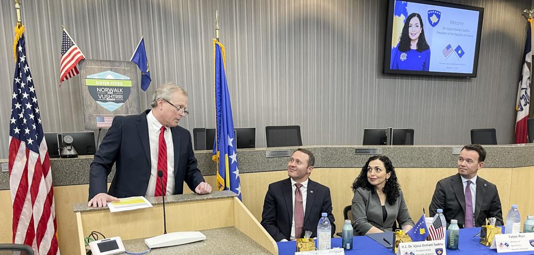 Norwalk celebrates president of Kosovo in afternoon of activities