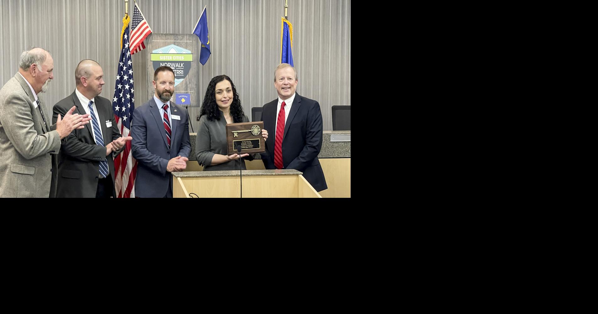 Norwalk celebrates president of Kosovo in afternoon of activities
