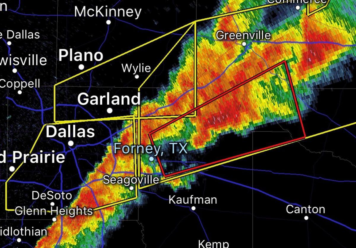 Tornado Warning issued for portions of northern Kaufman Co ...