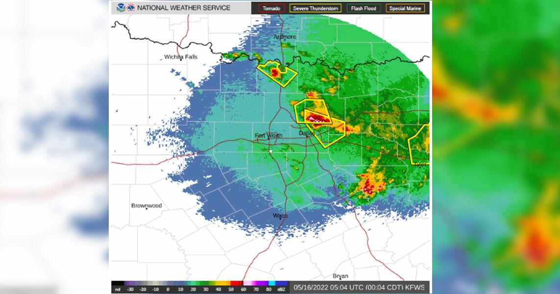 Portions of Kaufman County under Severe Thunderstorm Warning and Watch until 1 a.m.