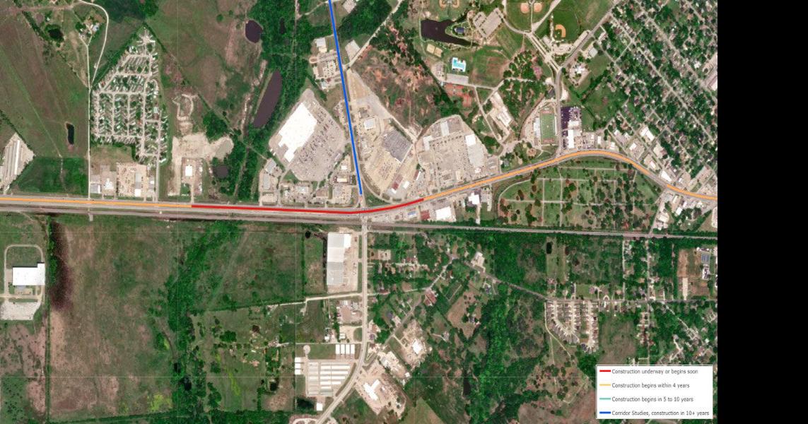 Construction to improve intersection of U.S. Hwy 80, SH 205, FM 148 and