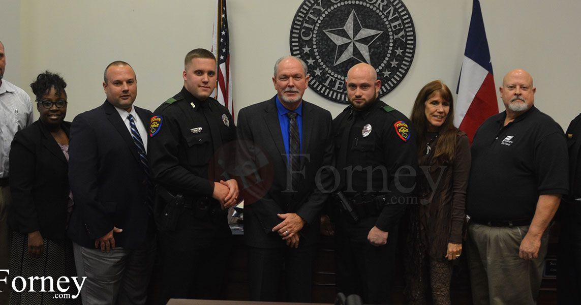 Two Forney Police Department officers recognized for actions during ...