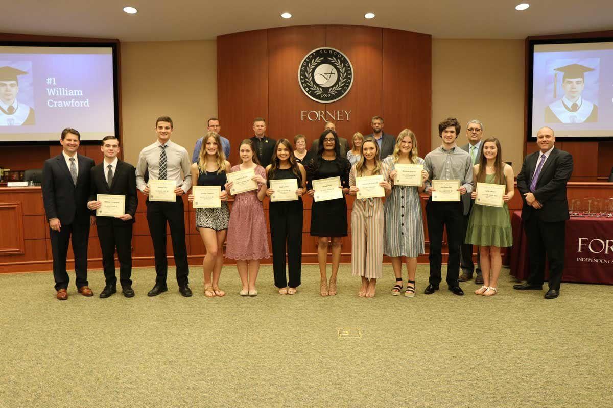 Forney ISD announces Top 10 graduating seniors for Forney, North Forney