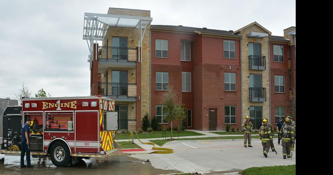 Forney Fire Department conducts training at new apartment building
