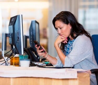 People Using Work Phone How Are Americans Using Their Cell Phones At Work? For Many, It’s For ...