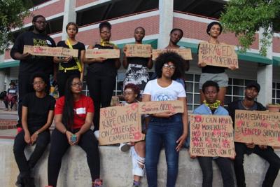 SpelHouse (Spelman-Morehouse) students protesting rape
