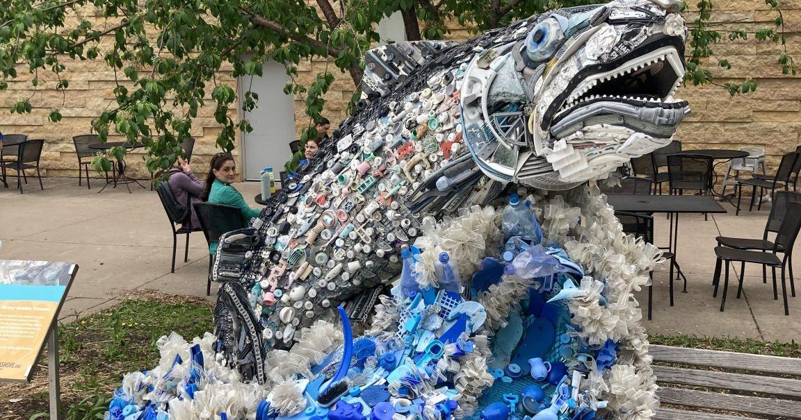 Art to Save the Sea exhibit turns beach trash into giant sculptures at Como Park