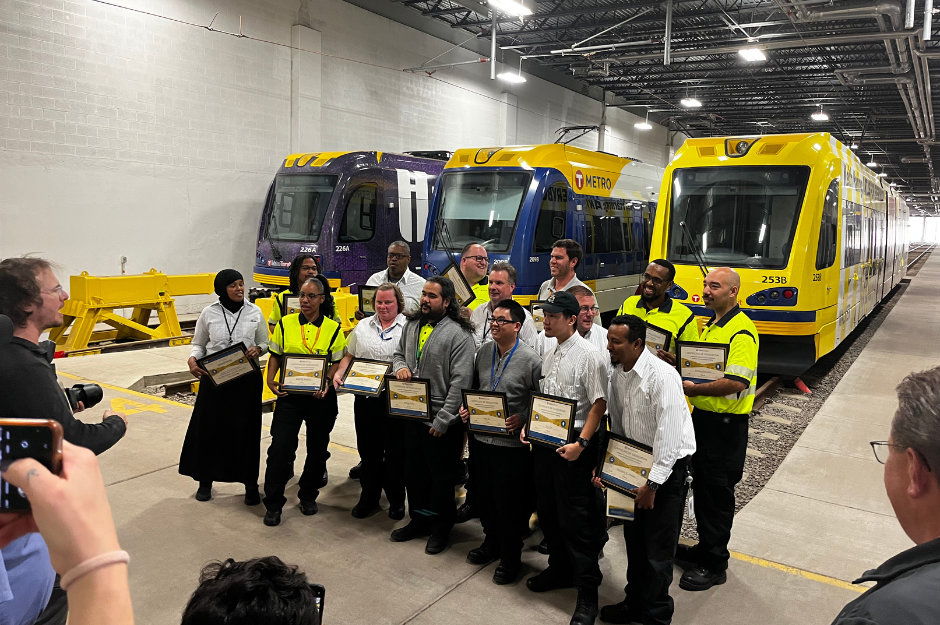Lrr Operators Metro Transit celebrates progress in light-rail operator staffing ...