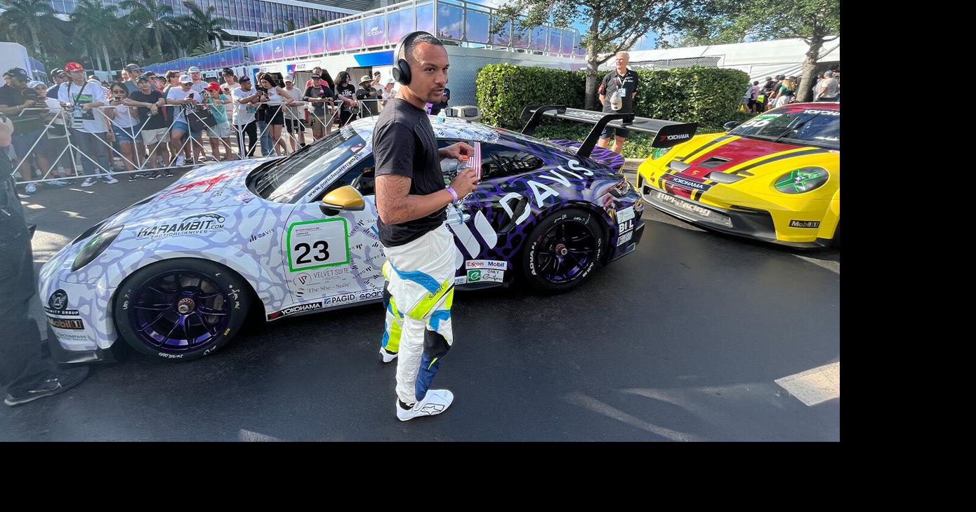 First Black racer in Porsche Carrera Cup competes at Formula One Miami ...