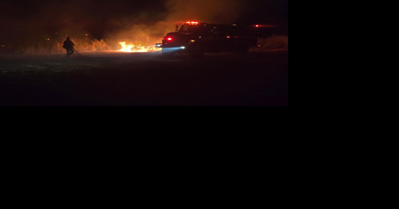 Crews still fighting the fire: Silver Fire that broke out near Laws at ...