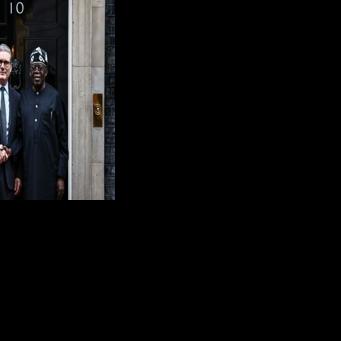 Britain's Prime Minister Keir Starmer met Nigerian President Bola Tinubu for talks during a state visit