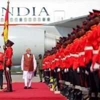 This was the first visit to the west African nation by an Indian leader in three decades