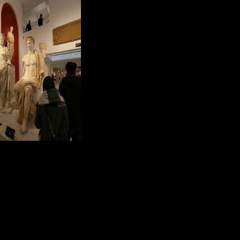 In the waterfront building known as the red citadel, visitors journey through a history that includes ancient art, Greek and Roman antiquities