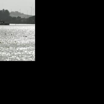 A building is surrounded by floodwaters at Las Pachecas settlement in Jerez, southern Spain