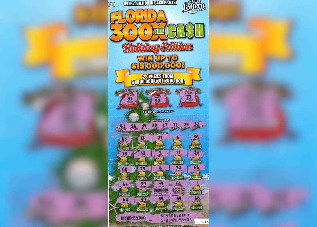 2 Floridians win $1 million in Florida Lottery scratch-off game