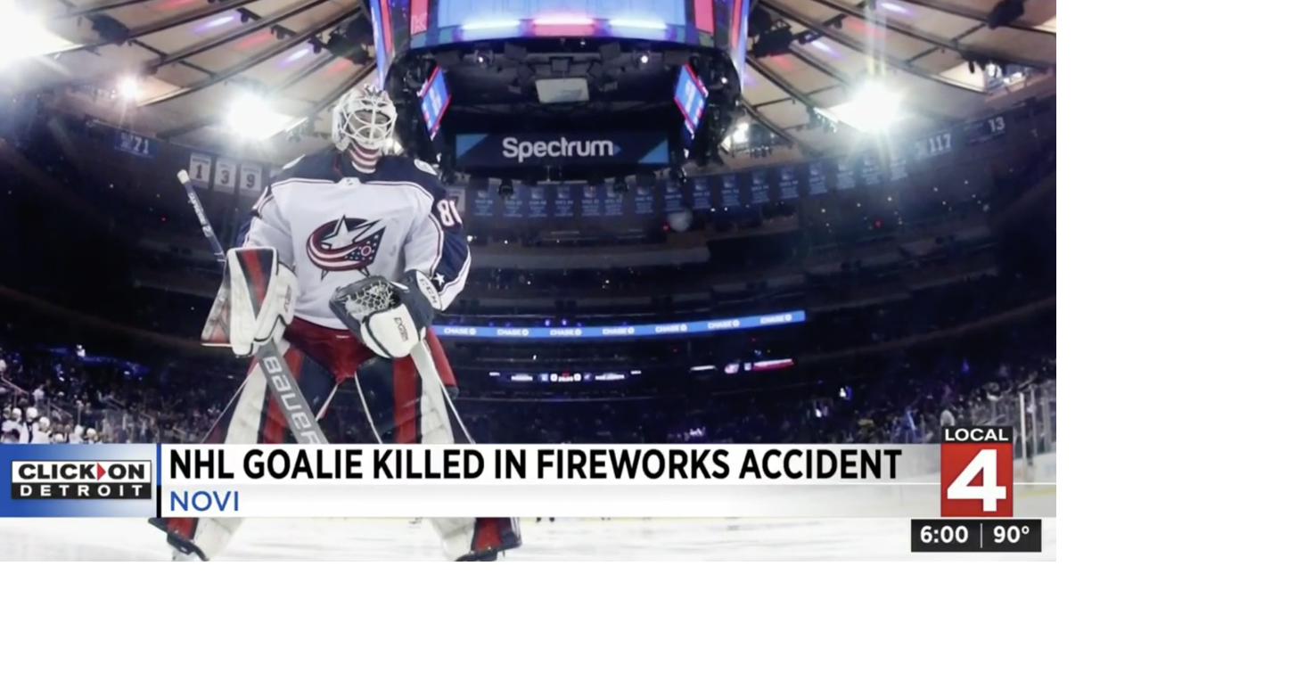 NHL player dies in fireworks accident